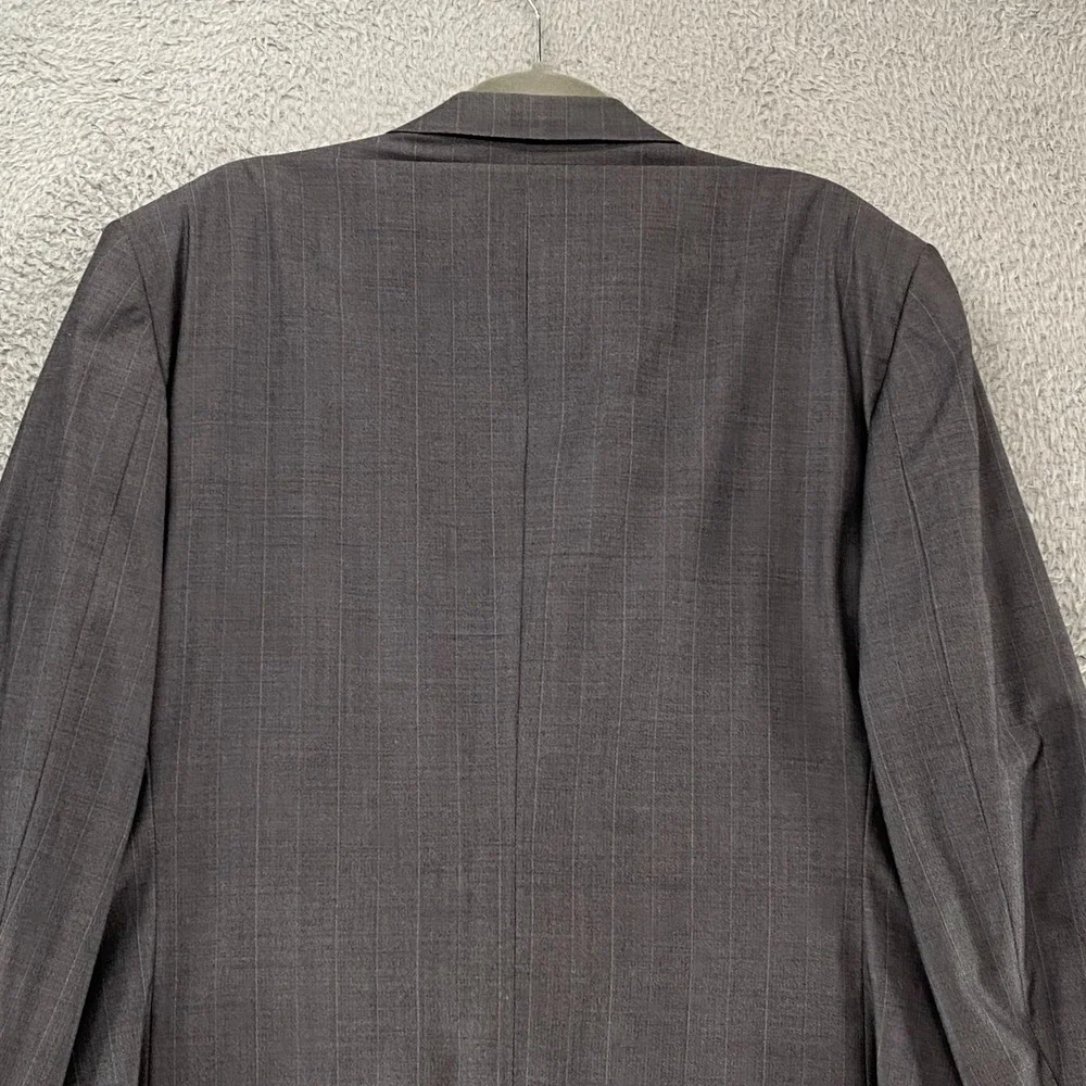 Ermenegildo Zegna Blazer Mens 50 Super 100s Wool‎ Gray Sport Coat Pockets*
